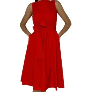 ABITO DONNA CORALLO CON FIOCCO