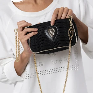 Ilse Bag personalizzabile iconica trapuntata nera