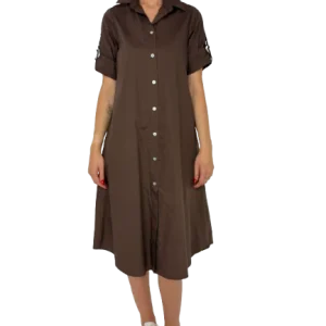 ABITO DONNA CHEMISIER MARRONE