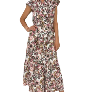 ABITO DONNA CHEMISIER 100% COTONE FANTASIA FLOREALE