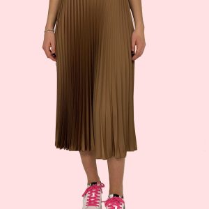 GONNA PLISSETTATA BRONZO