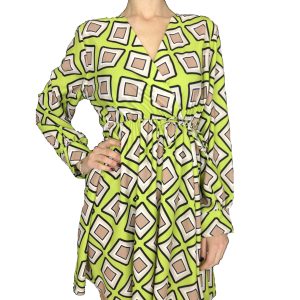 ABITO CORTO FANTASIA GEOMETRICA