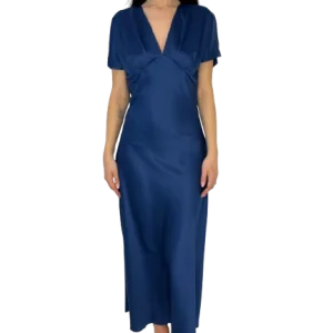 ABITO BLU SCURO IN RASO