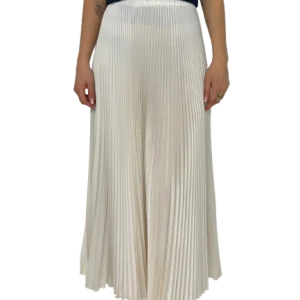 GONNA DONNA PLISSETTATA BIANCA