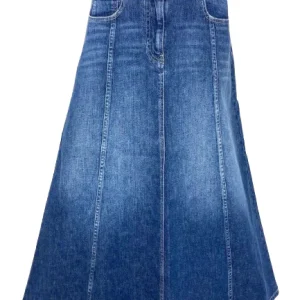 GONNA BLU SCURO IN JEANS