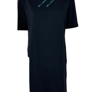 MAGLIA VESTITO NERO CON LOGO FRONTALE