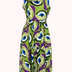 ABITO CON CINTURA FANTASIA OPTICAL