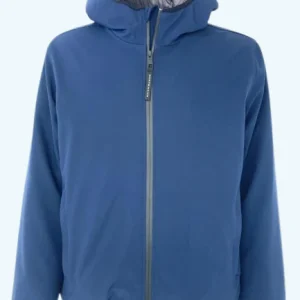 GIUBOTTO UOMO BLU CON CAPPUCCIO