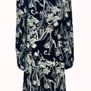 ABITO NERO CORTO FANTASIA FLOREALE