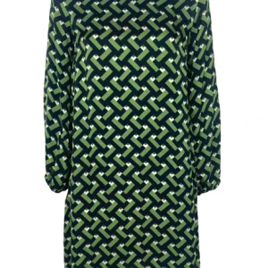 ABITO CORTO IN FANTASIA NERO/VERDE
